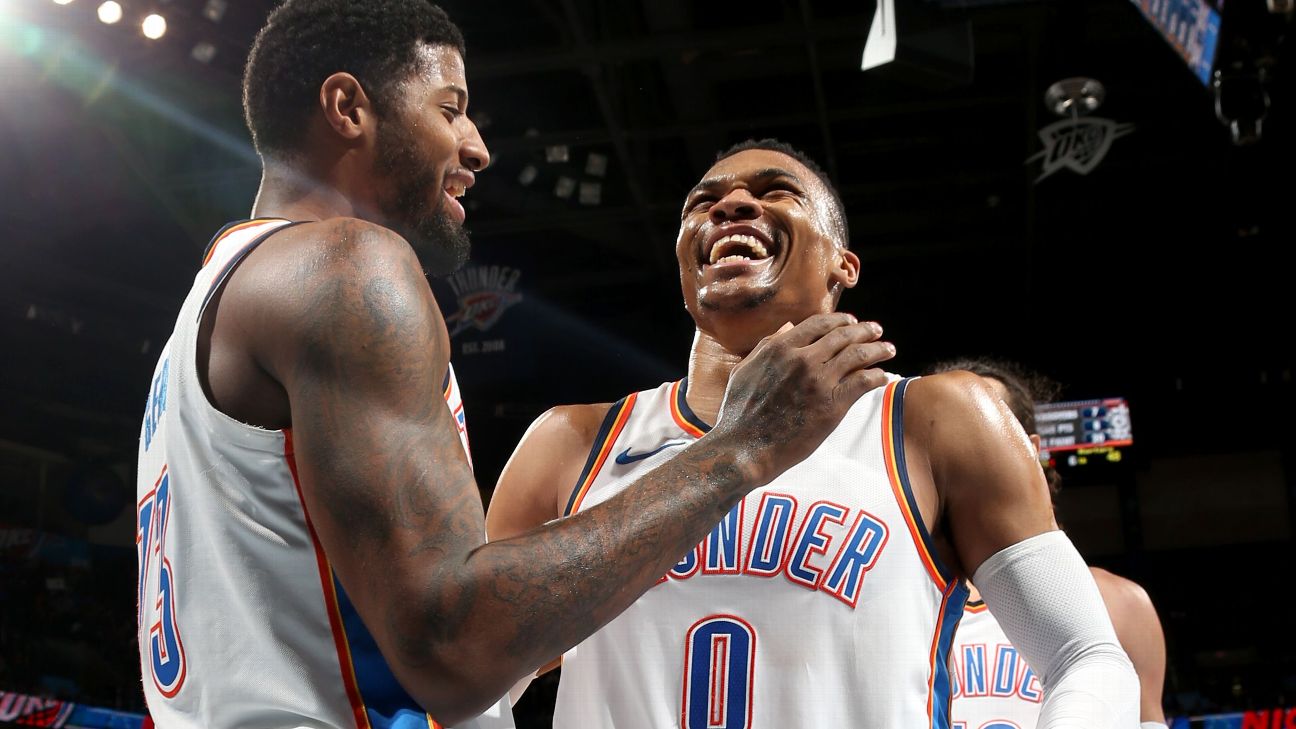 Thunder offseason outlook: How will OKC handle Paul George, Carmelo Anthony  after early playoff exit?