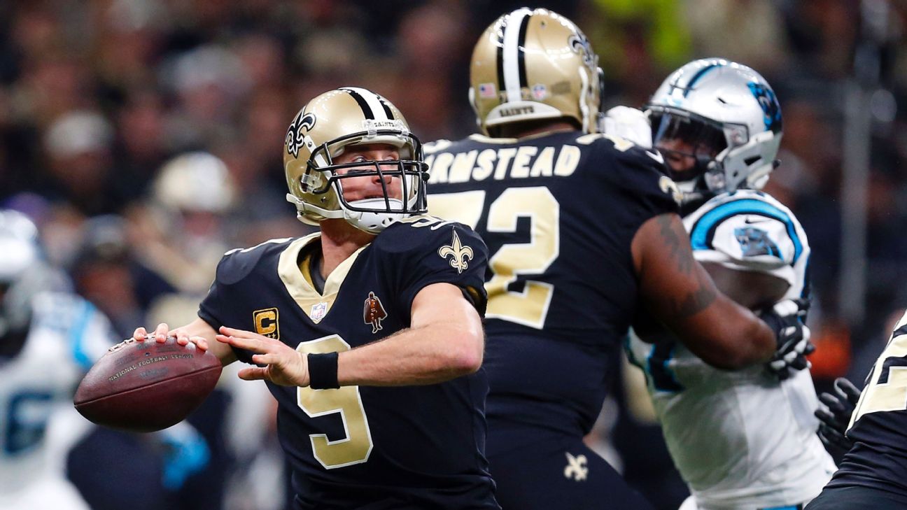 Drew Brees' limitations could be costly to Saints in playoffs, complicate  Super Bowl quest