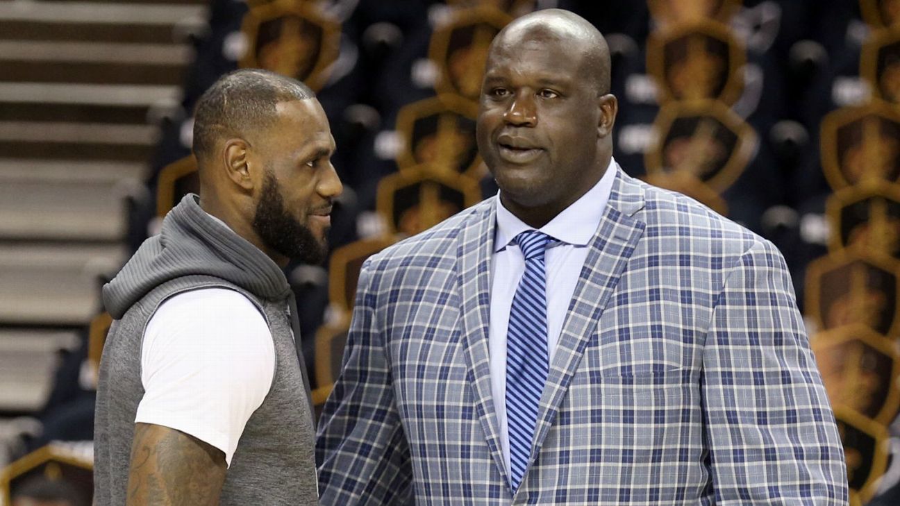 Shaquille O'Neal says LeBron James shouldn't chase championships anymore -  ESPN