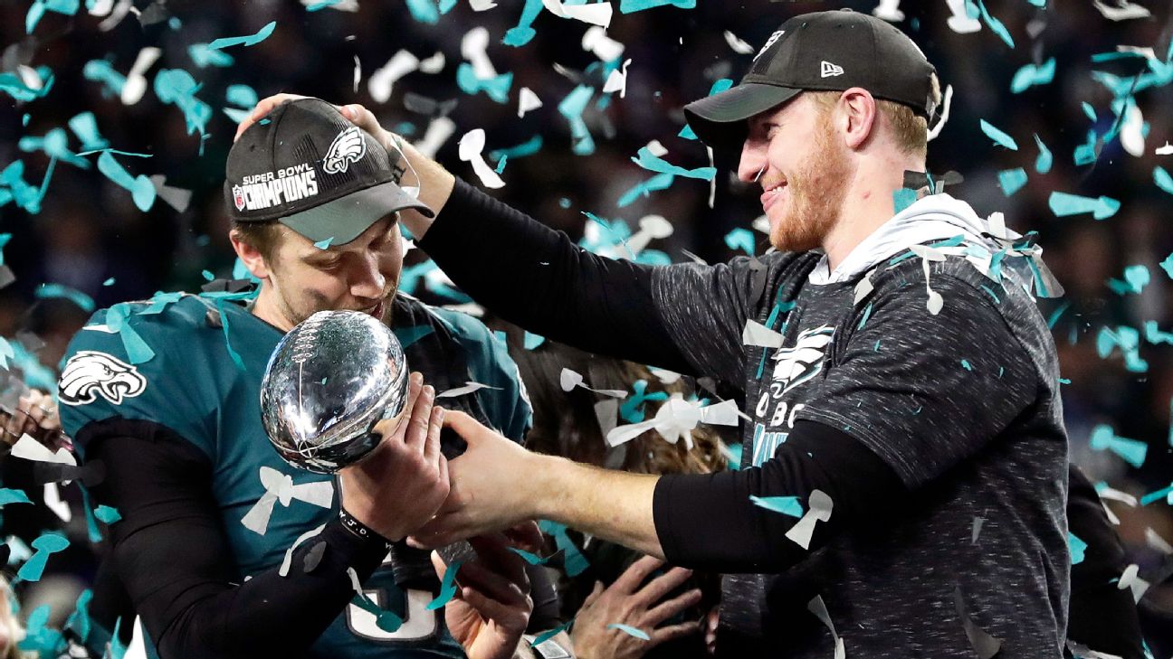 Philadelphia Eagles: Super Bowl rings with underdog logo looks amazing