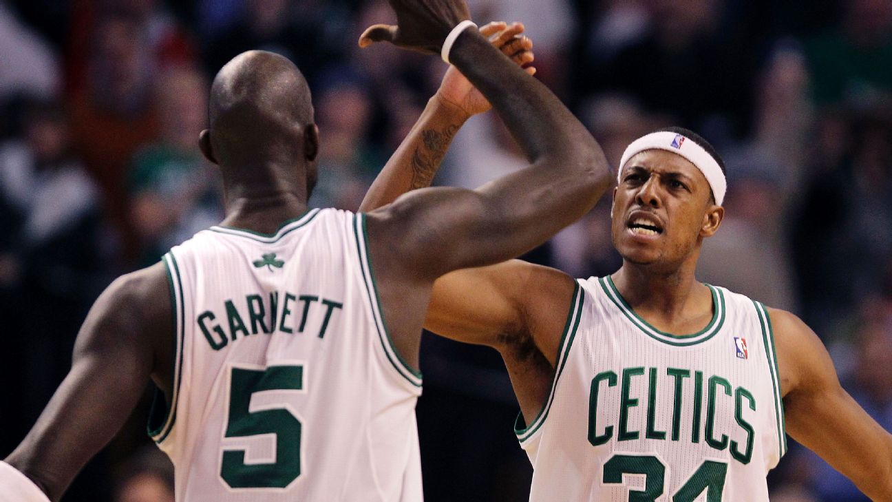 Paul Pierce says Boston Celtics will retire No. 5 to honor Kevin Garnett -  ESPN