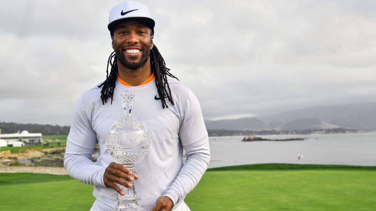 Larry Fitzgerald Invites 11-year-old to Hit for Him at the Memorial Pro-Am, tournament, Larry Fitzgerald