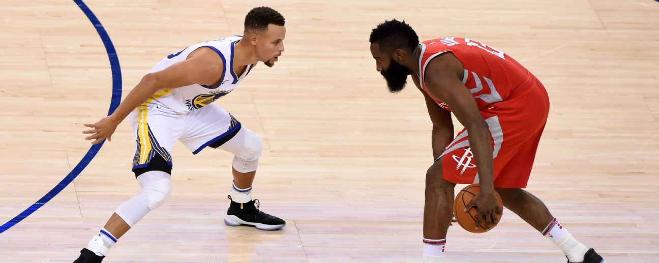 ESPN on X: James Harden with a very colorful outfit before the  Rockets-Warriors game 🎨  / X