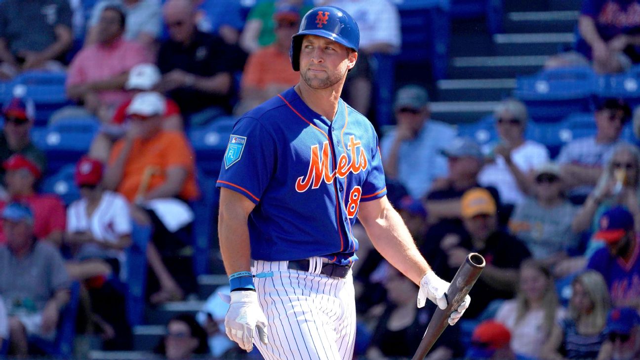 Tim Tebow New York Mets top leads MLB.com jersey sales 