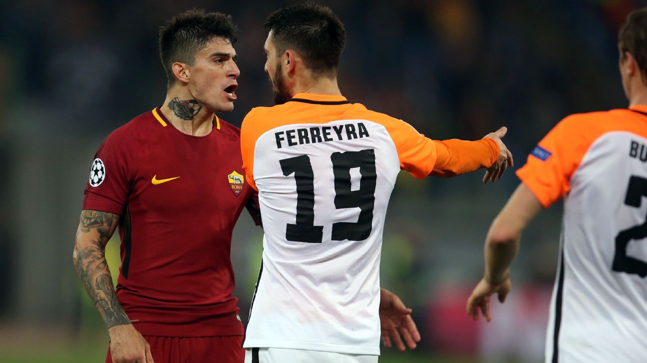 Shakhtar's Facundo Ferreyra says sorry for shoving ball boy vs. Roma - ESPN