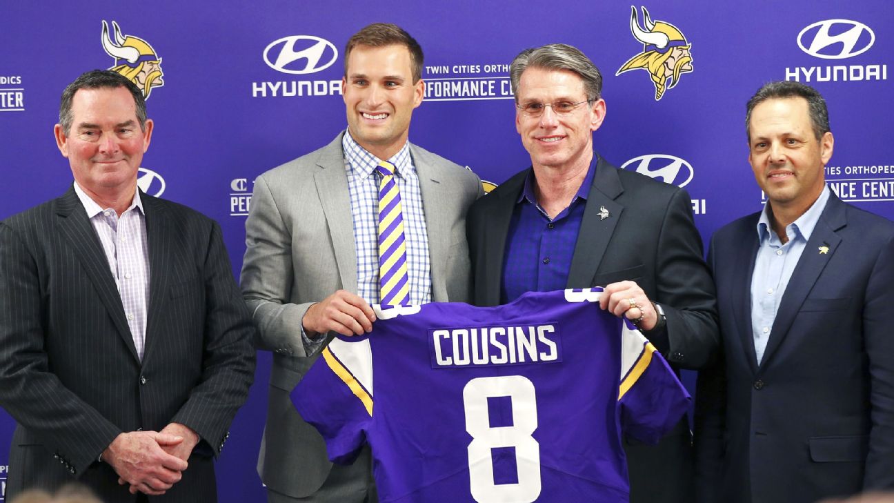 Vikings announcer says Mike Zimmer 'snapped' when Kirk Cousins pushed him -  Sports Illustrated Minnesota Sports, News, Analysis, and More