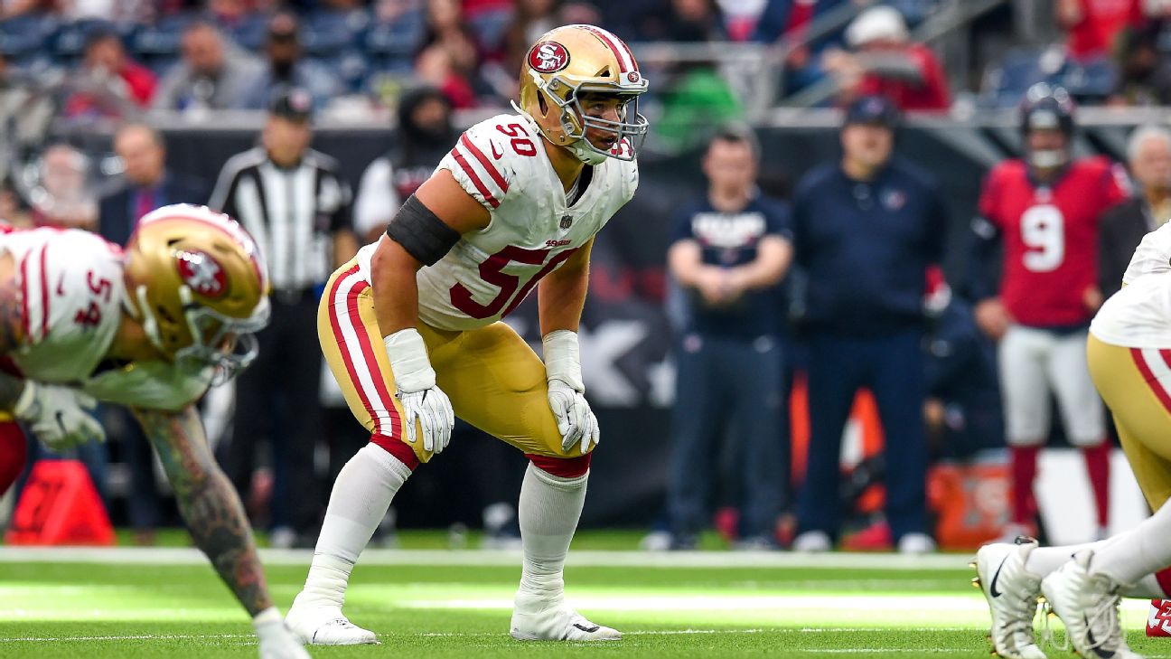 49ers LB Brock Coyle Goes On IR With Concussion, Fracture In Back ...