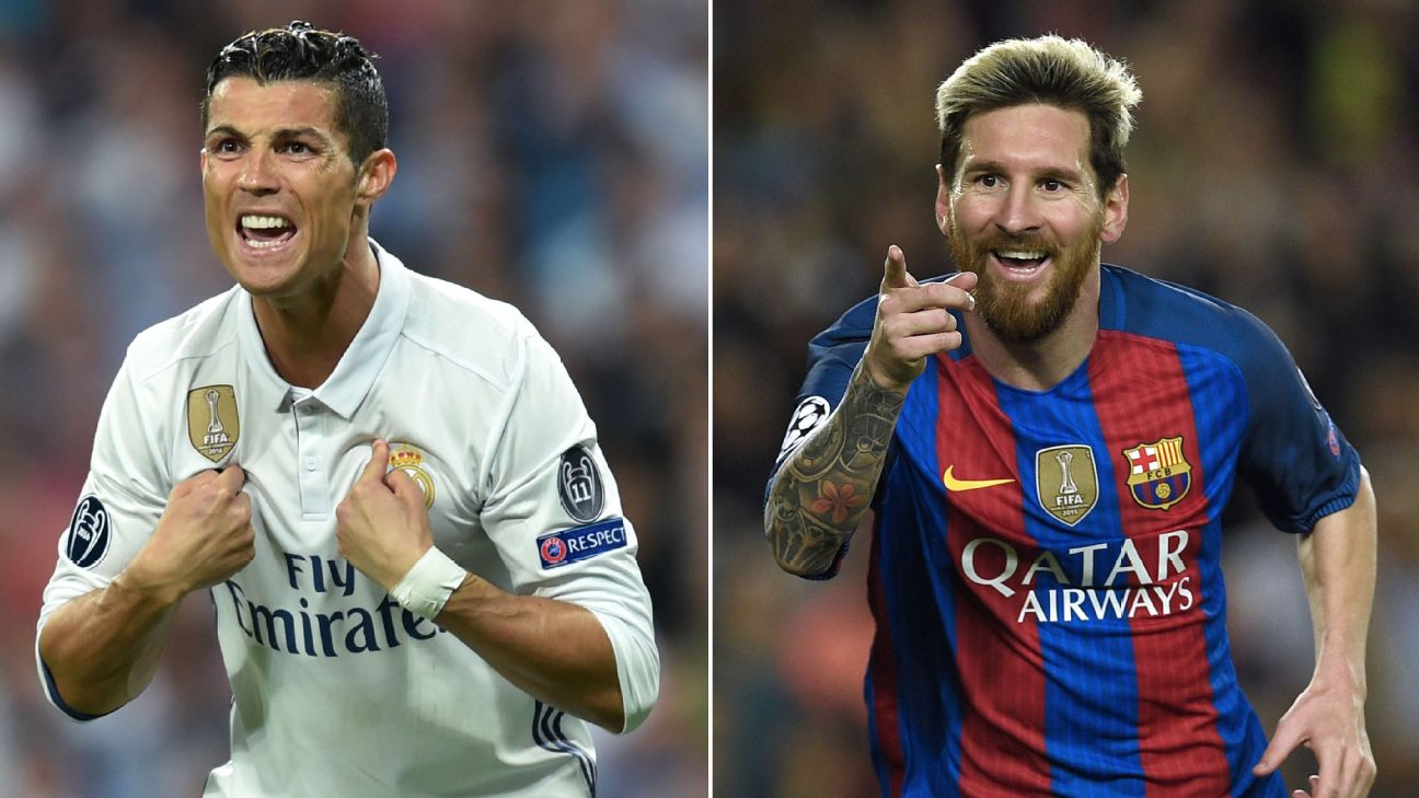 Confira números da carreira de Messi e Cristiano Ronaldo