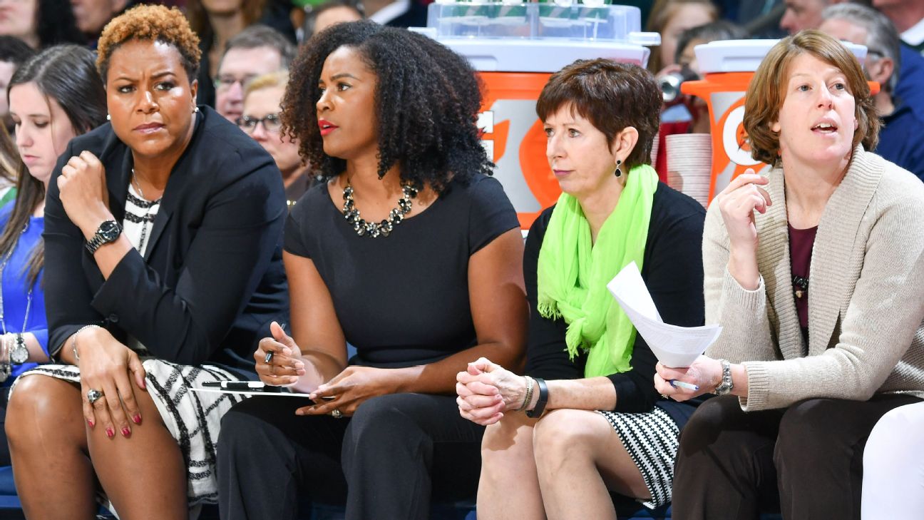 Women's Final Four -- Female assistant coaches have big presence for UConn,  Louisville, Mississippi State and Notre Dame