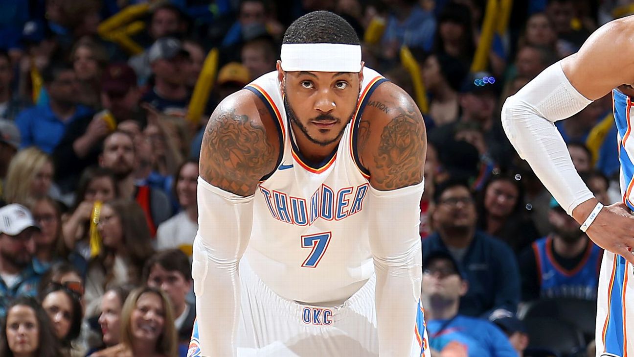 OKC Thunder: What to do with Carmelo Anthony after subpar season