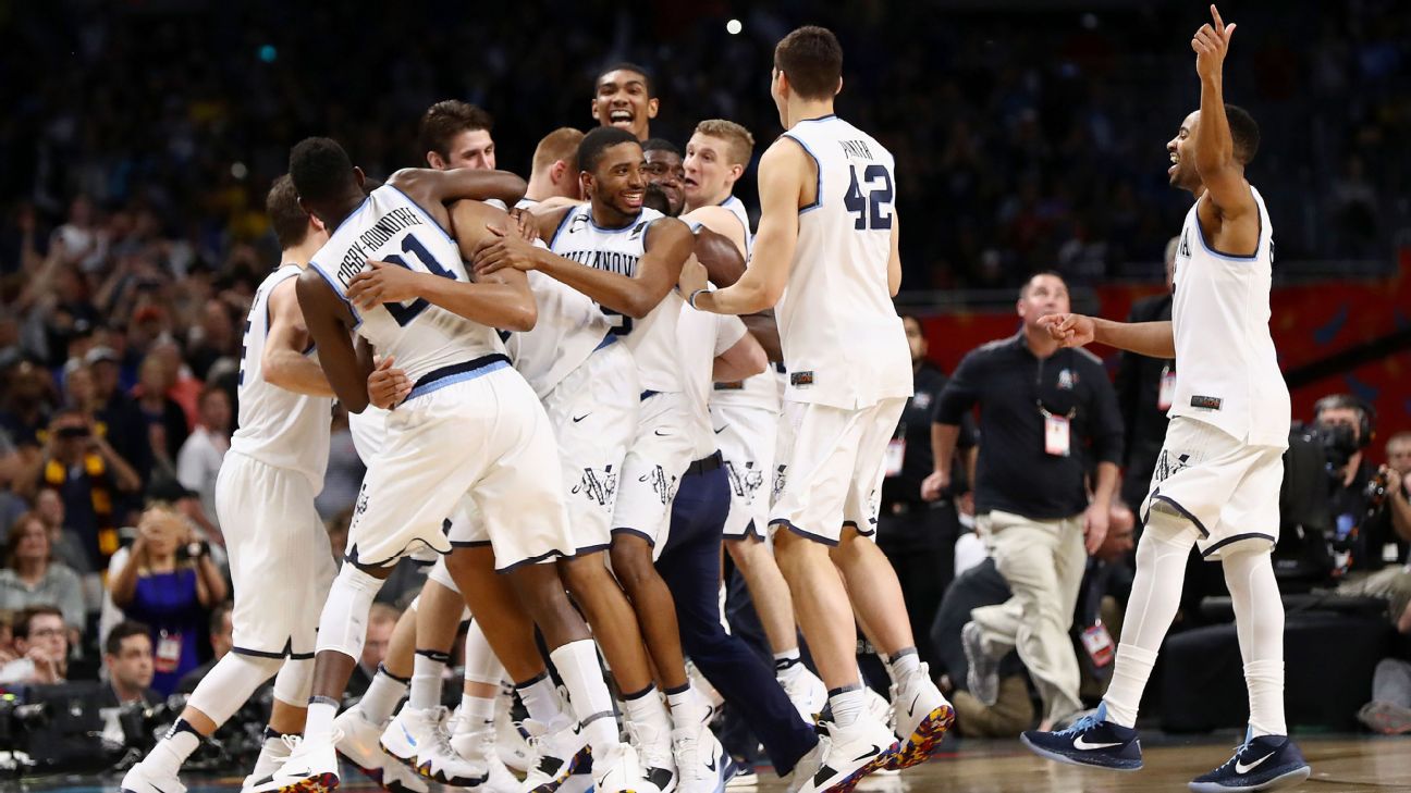 DiVincenzo makes it rain; Nova tops Michigan 79-62 for title