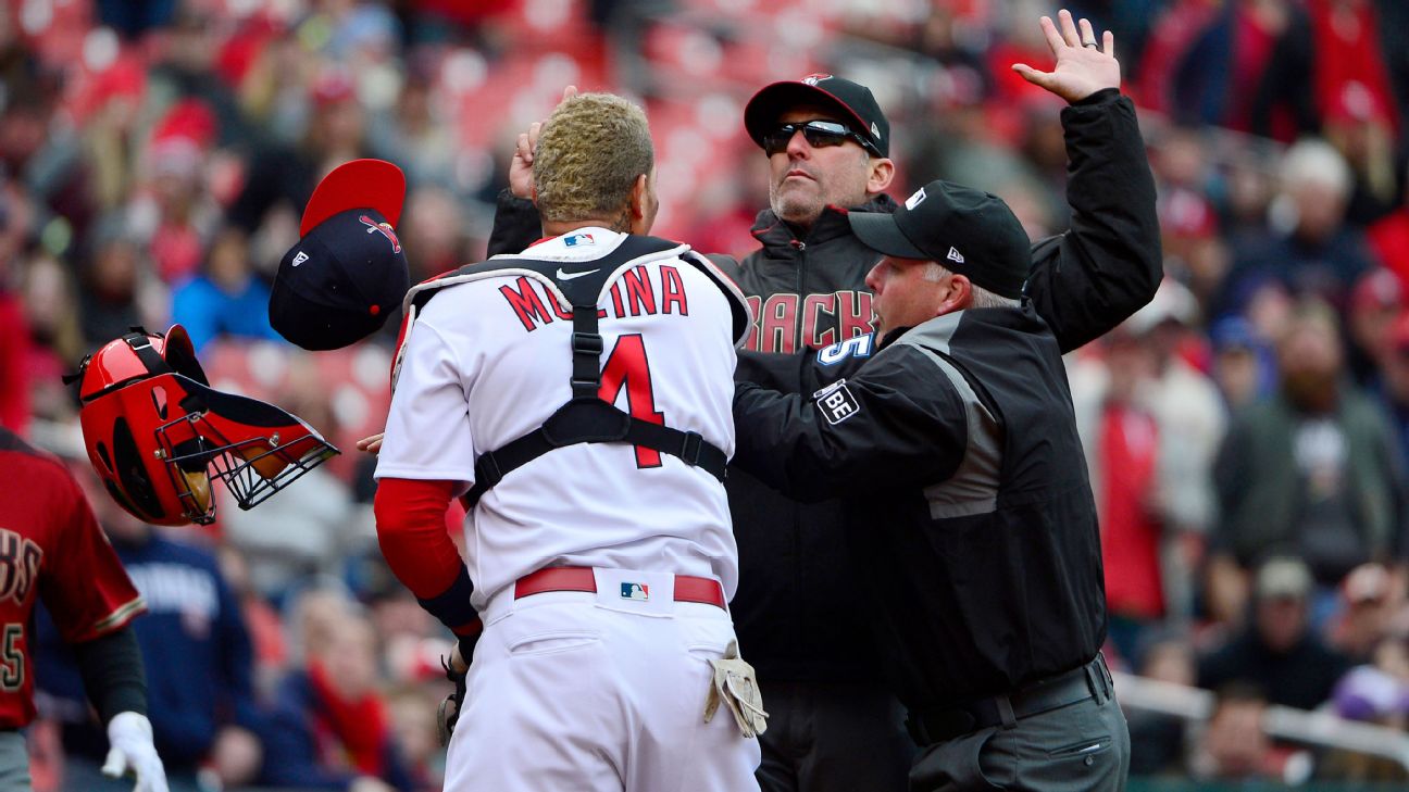 Torey Lovullo, Yadier Molina brawl: Dbacks manager accuses Cardinals  catcher of framing