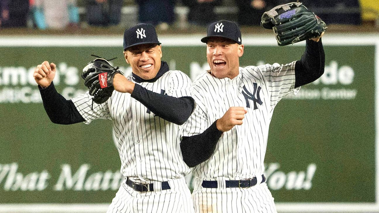 Yankees finally convinced Aaron Judge, Giancarlo Stanton to cool
