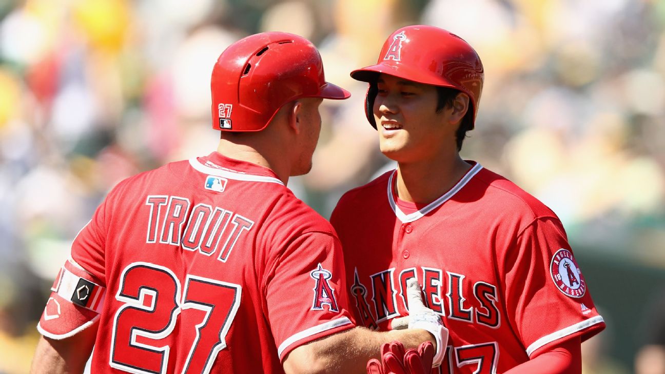 Angels' Mike Trout on cusp of MLB history after 7th straight game