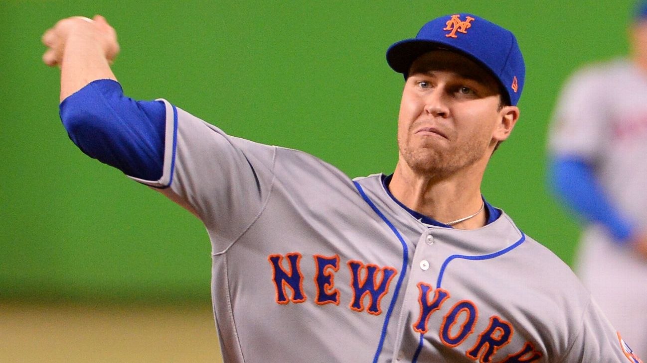 New York Mets starters (L-R) Matt Harvey, Noah Syndergaard, and