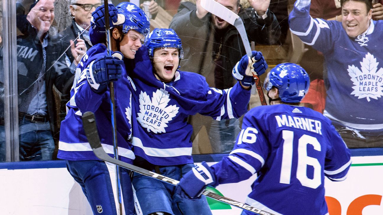 Leafs Phenom Auston Matthews Stirs Cheers in Islanders' Building