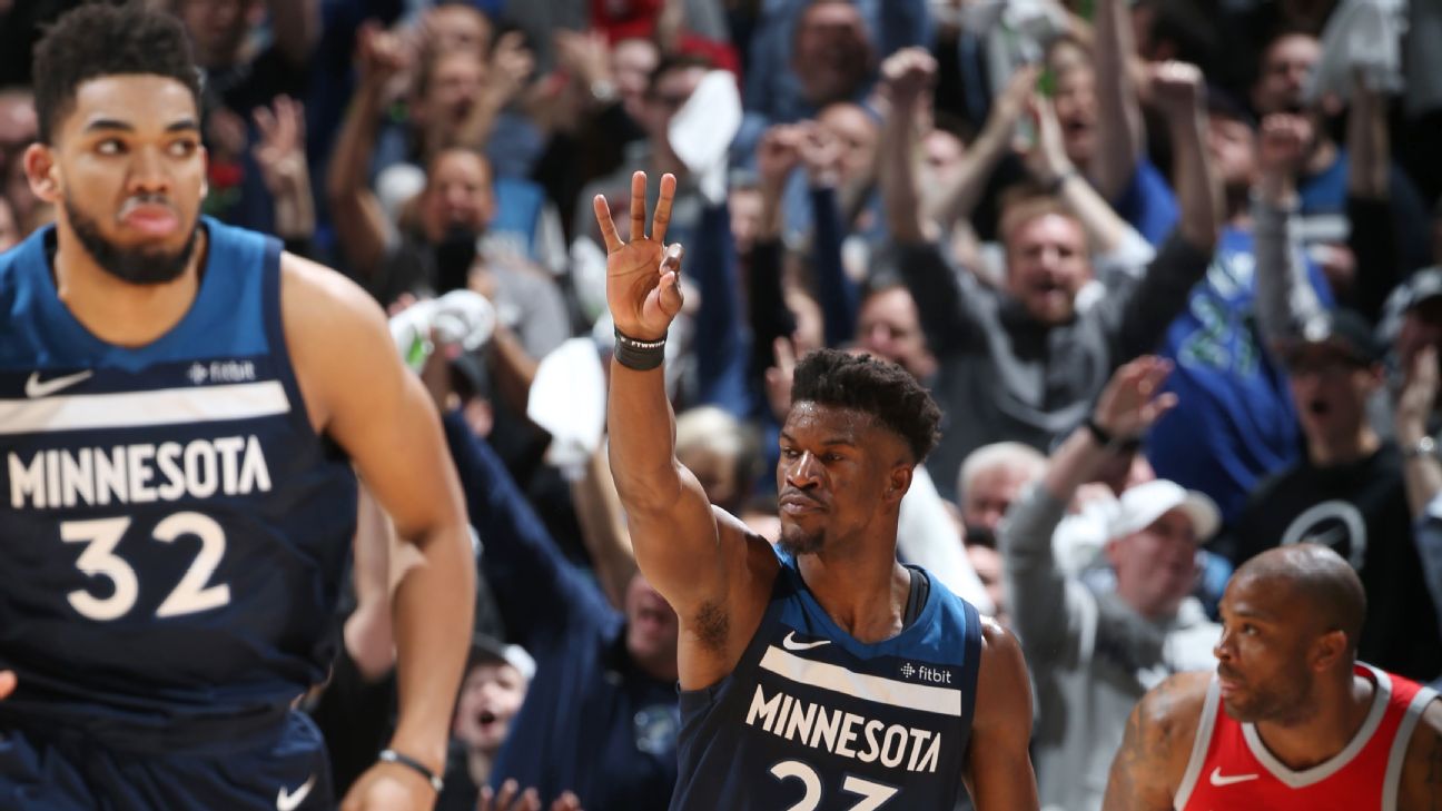 Five Timberwolves score at least 17 points as Minnesota wins first