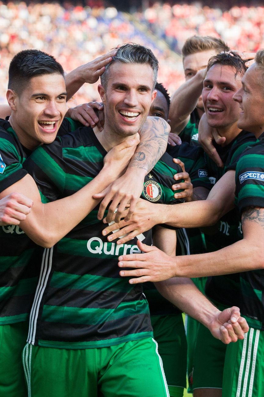 Feyenoord 3 AZ Alkmaar 0 in April 2018 at De Kuip. Feyenoord won the Dutch  KNVB Cup for the 13th time .