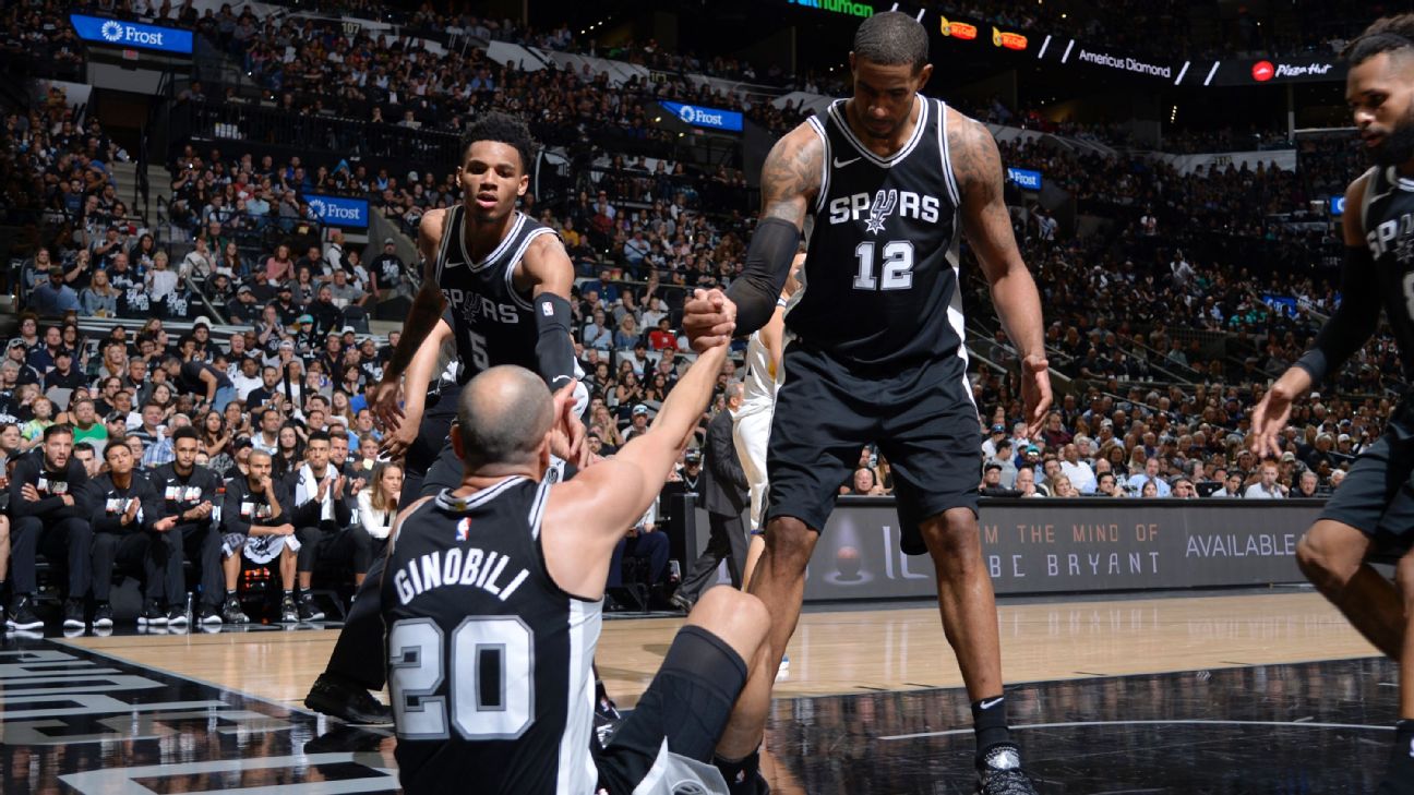 LaMarcus Aldridge, Manu Ginobili lift Spurs to win to keep ...