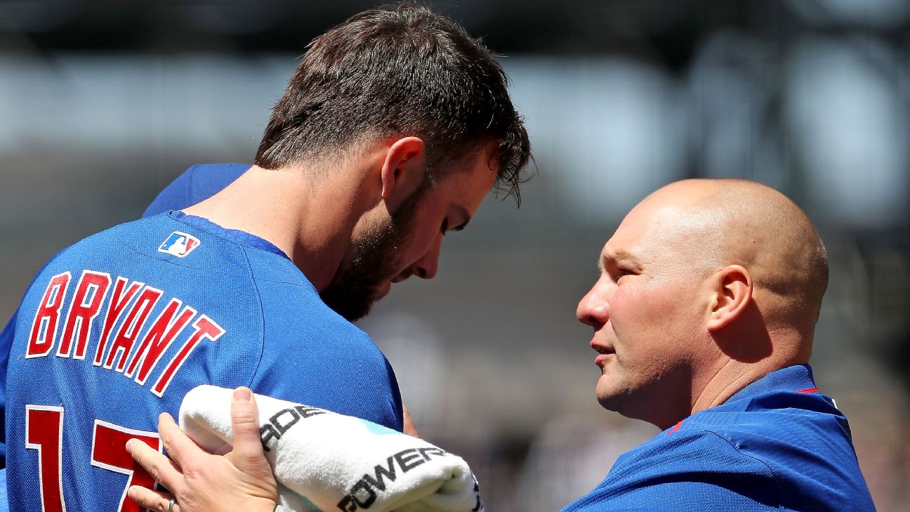 Cubs slugger Kris Bryant hit in helmet by pitch while facing Rockies – New  York Daily News