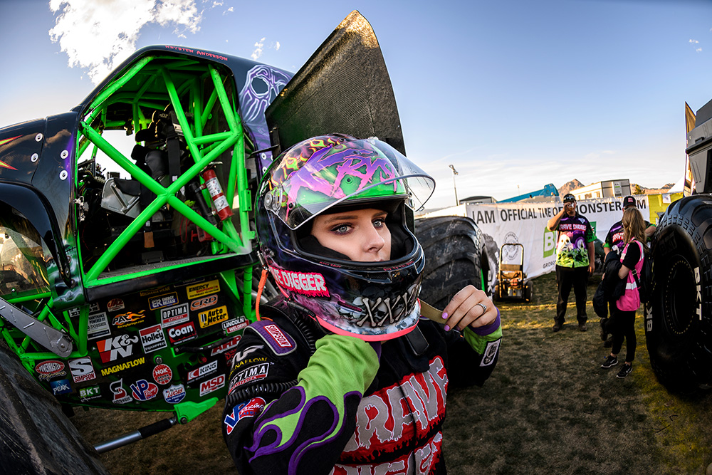 Experience the Monster Jam World Finals with Female Driver Krysten Anderson