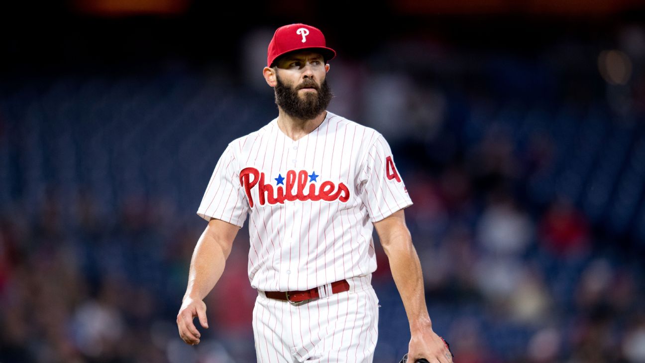 2019 Philadelphia Phillies Jake Arrieta #49 Game Issued Cream