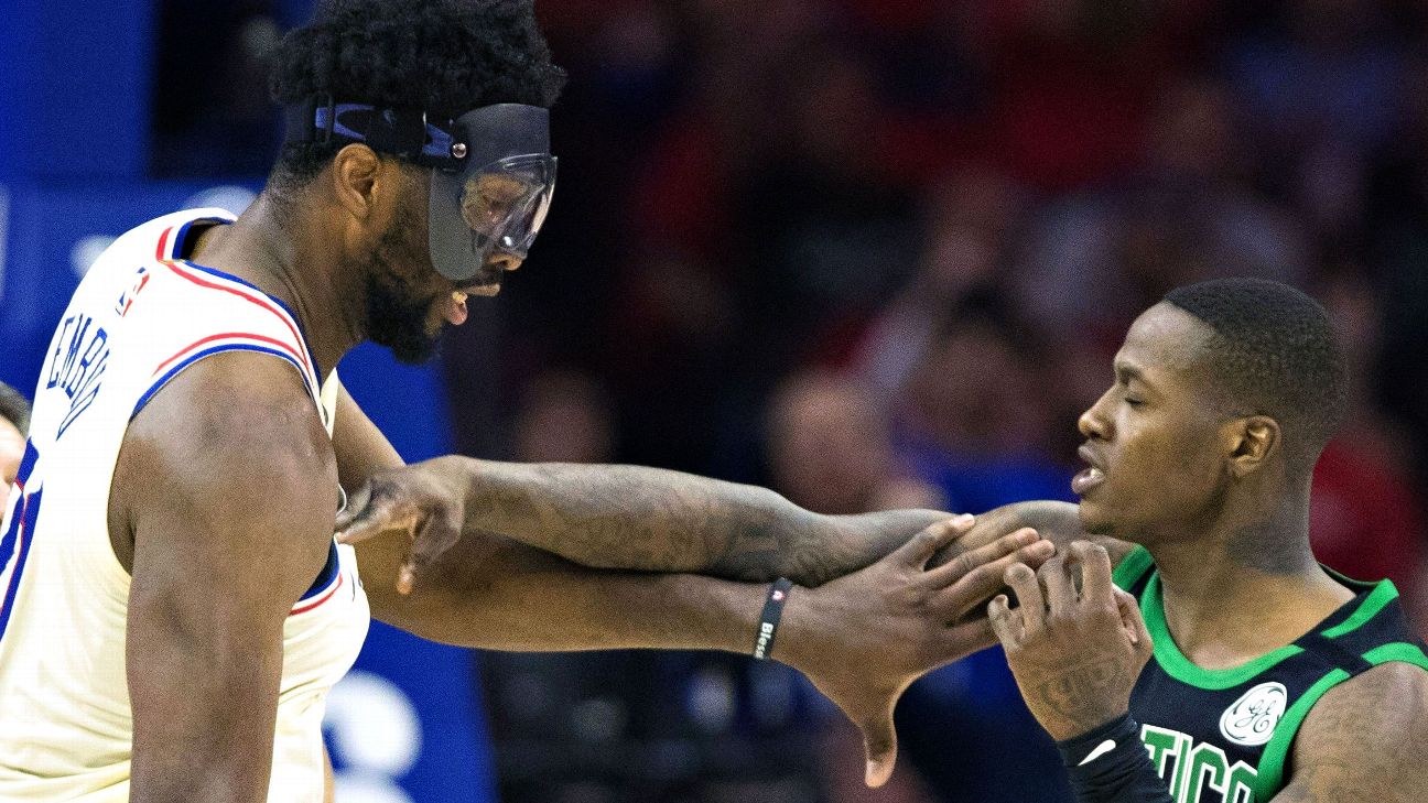 Joel Embiid And Terry Rozier Get Technical Fouls After Skirmish