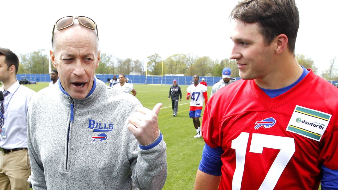 NFL on ESPN - Jim Kelly congratulated Josh Allen on breaking his Buffalo  Bills single-season pass TD record 