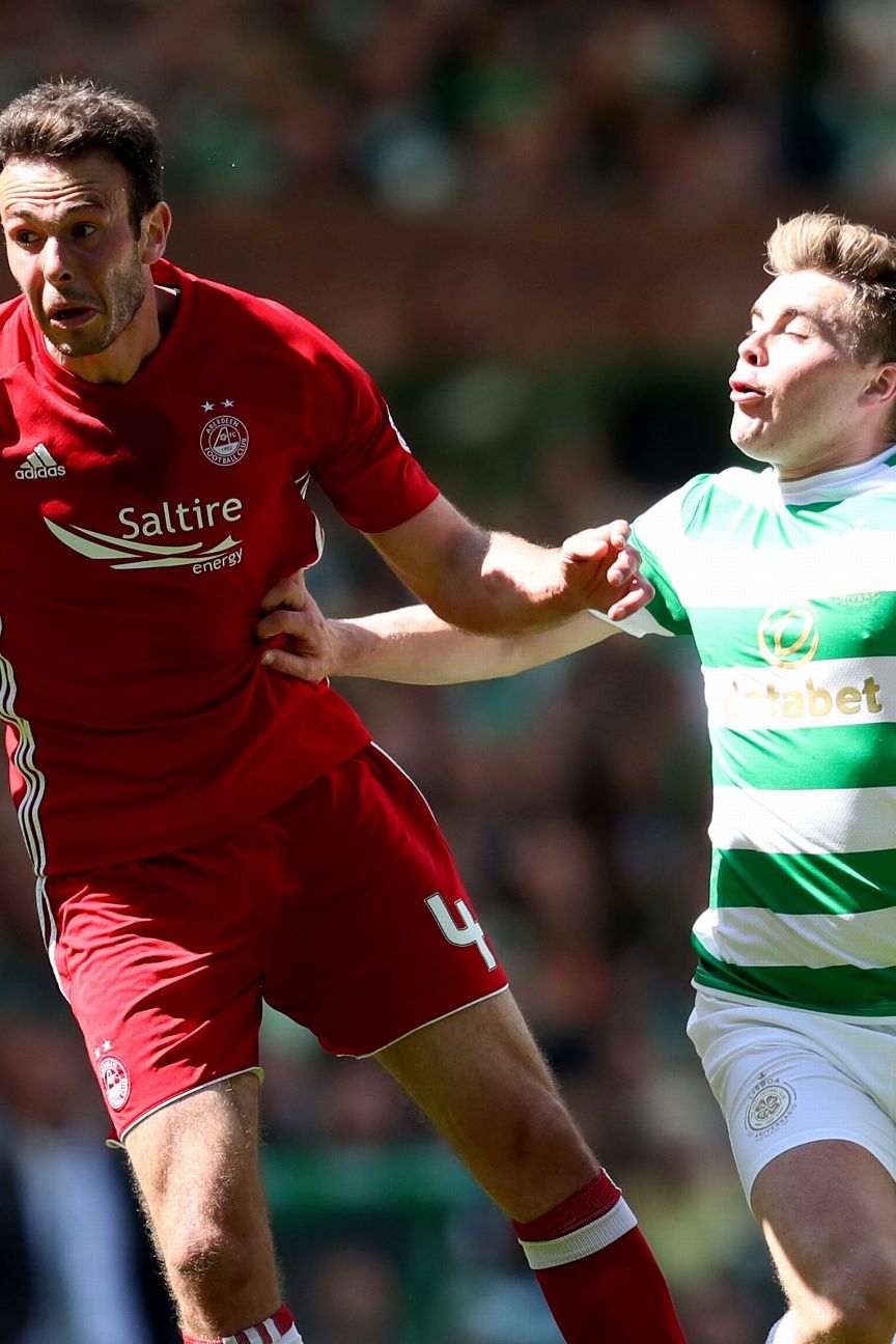 Celtic star Forrest models new away kit as Ajer and McGregor also