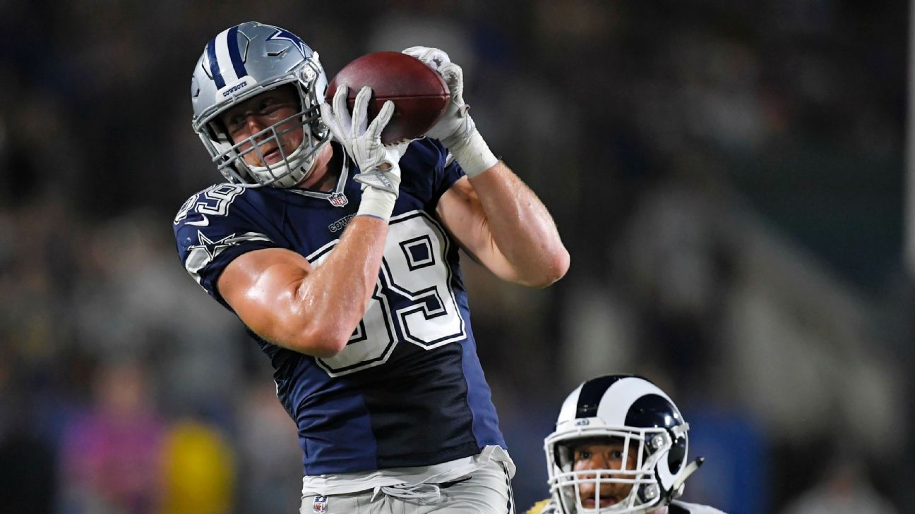 Tight end Blake Jarwin needs chance to step up for Dallas Cowboys