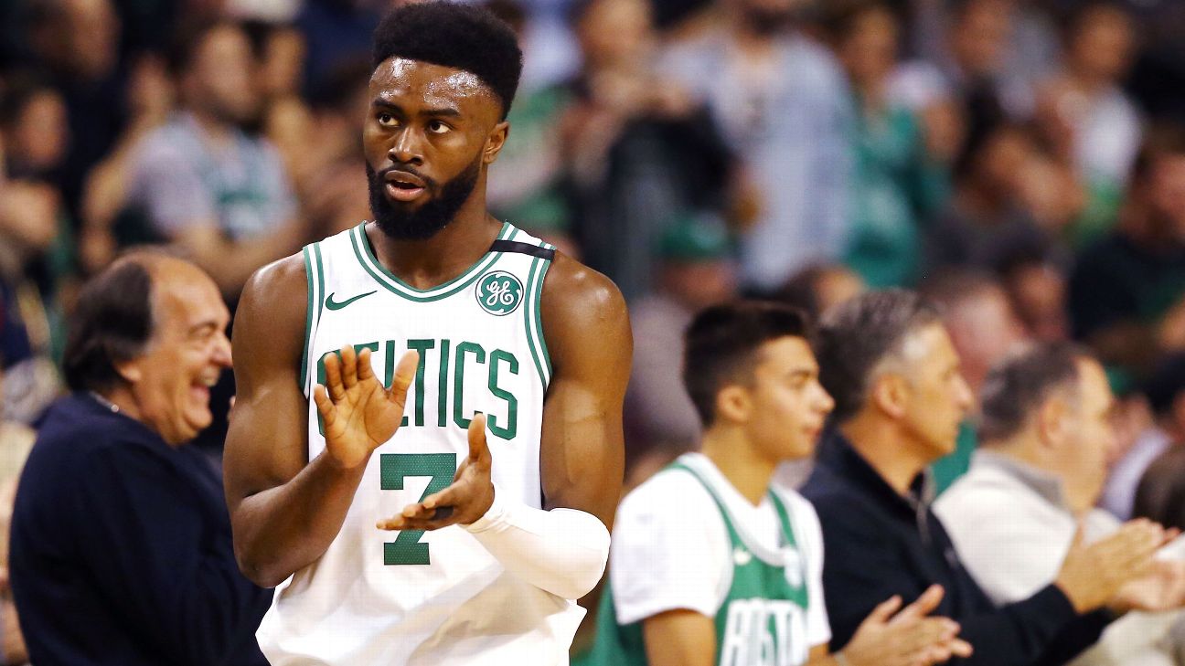 What Celtics' Jaylen Brown said on playing with mask: 'We're going be real  acquainted' 