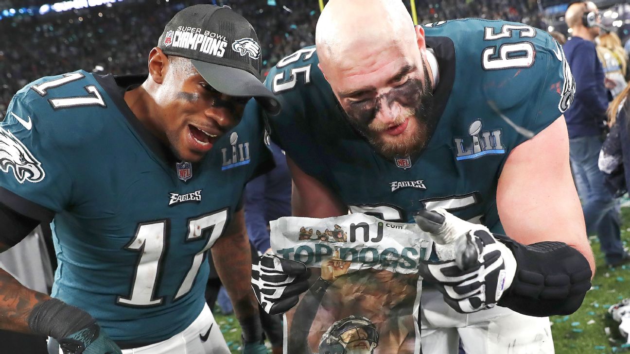 Eagles' Lane Johnson continues to take shots at Patriots 6abc