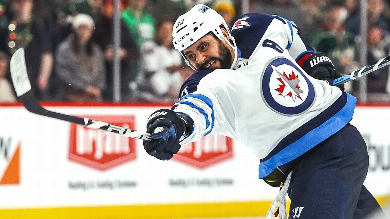 Jets' Dustin Byfuglien suspended four games for hit to head