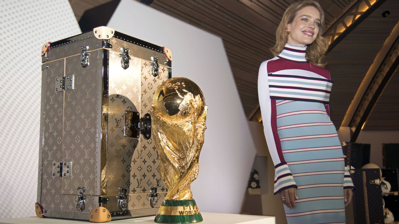 The FIFA World Cup has its own Louis Vuitton case and 2 bodyguards