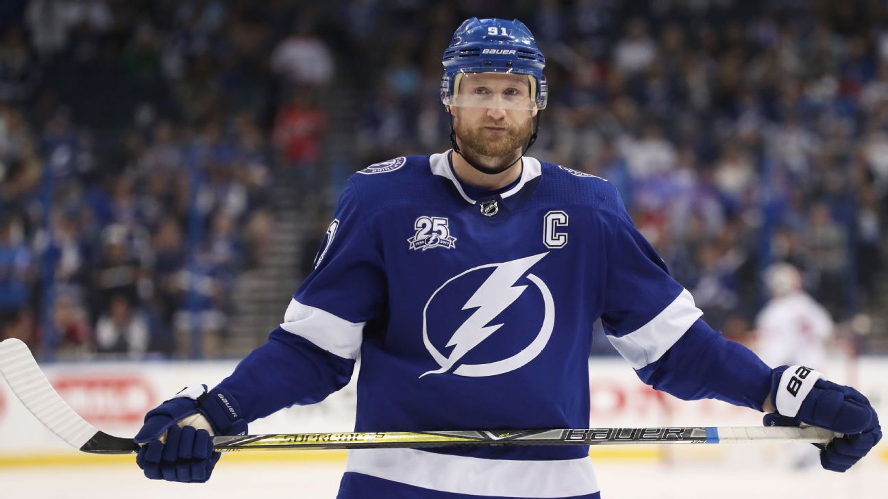 Steven Stamkos Tampa Bay Lightning workouts, injury recovery