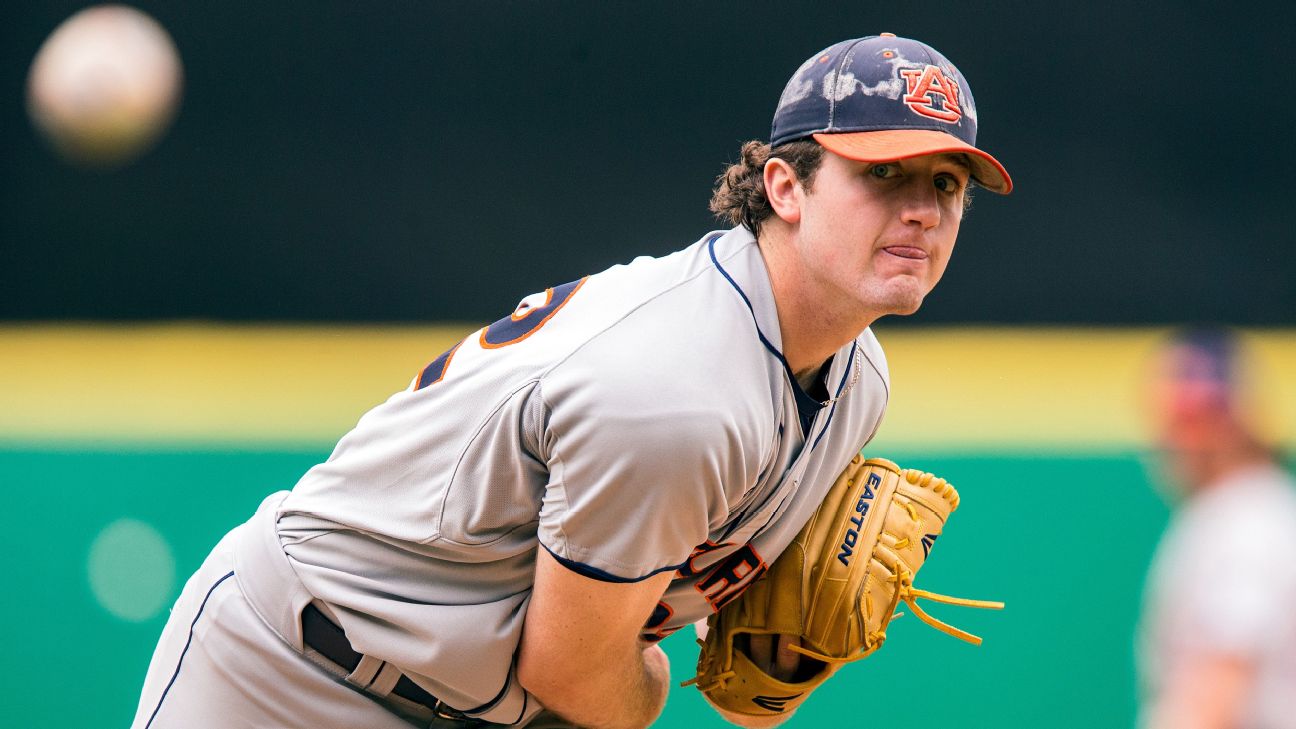 Tigers draft Auburn right-hander Casey Mize with No. 1 pick