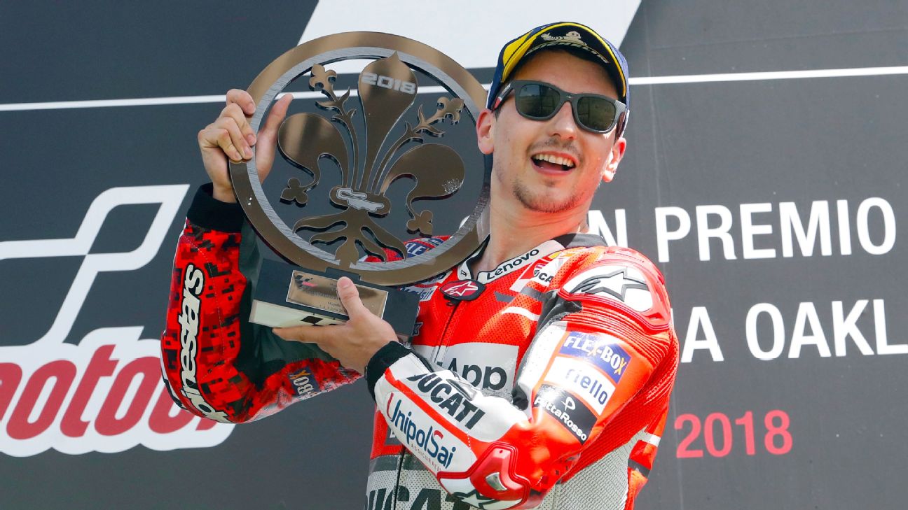 Jorge Lorenzo takes lead into first turn, wins Italian Grand Prix