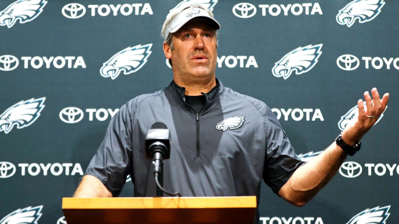 Eagles coach Doug Pederson tests positive for coronavirus