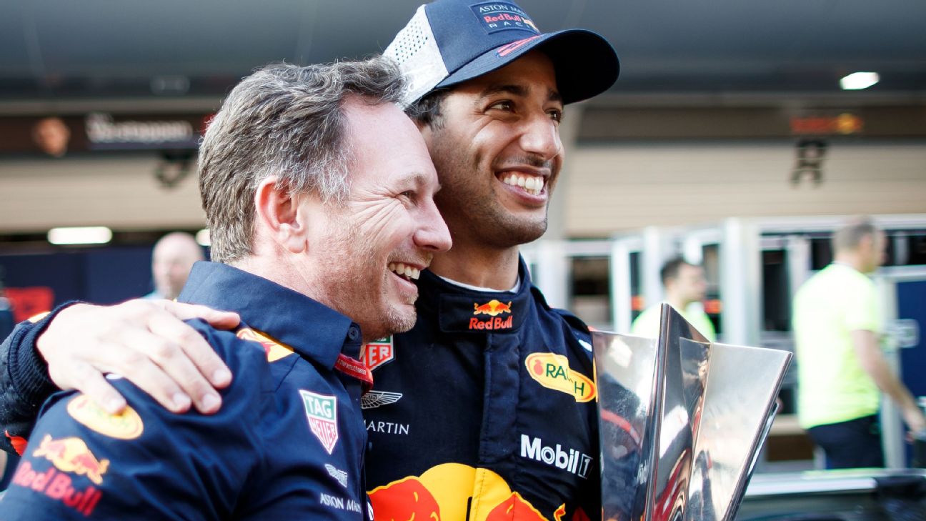 christian horner daniel ricciardo