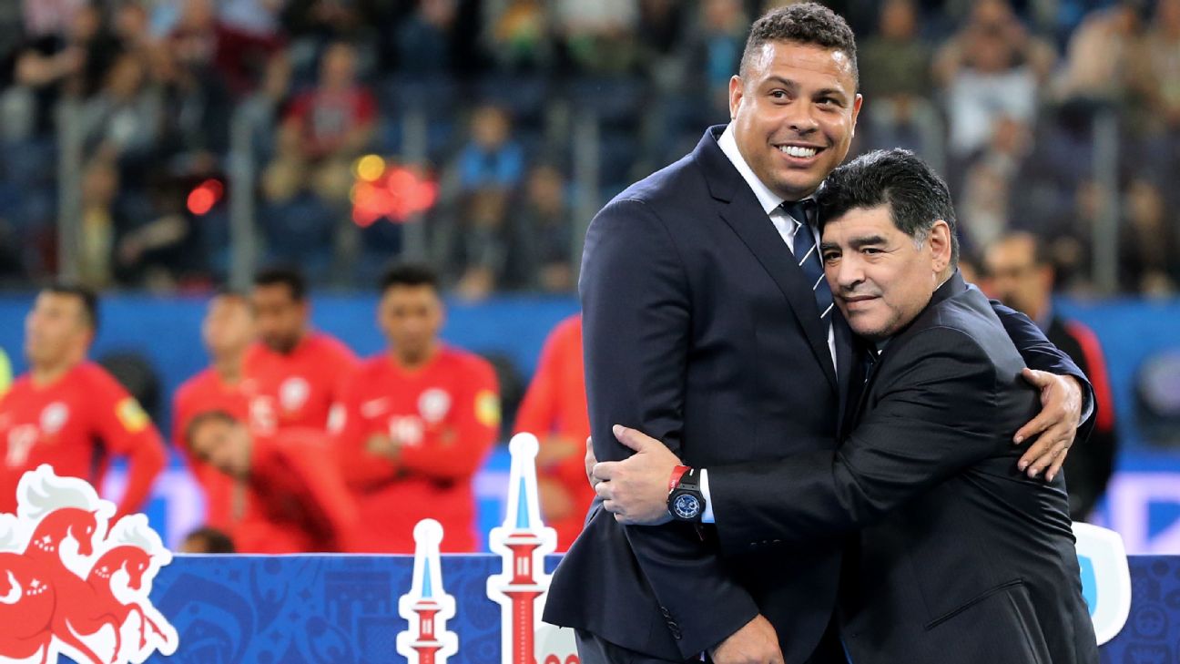 Maradona Diz Que Carreira De Ronaldo Fenomeno Foi Atrapalhada Por Lesoes Teria Sido O Maior Da Historia