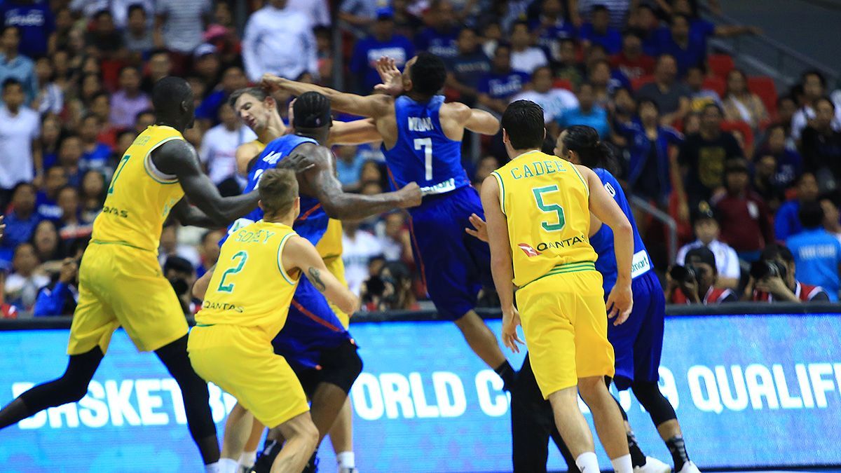 Fight Breaks Out During Gilas Australia Game