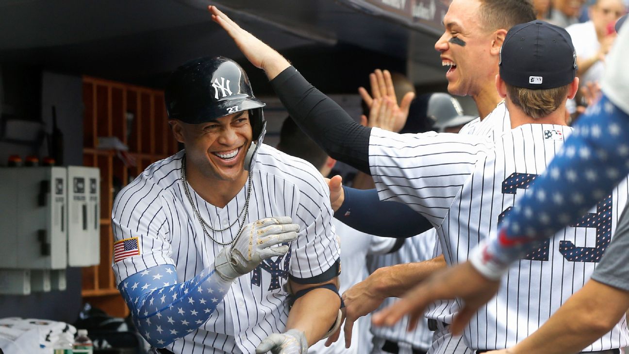 Giancarlo Stanton Introduced By Yankees