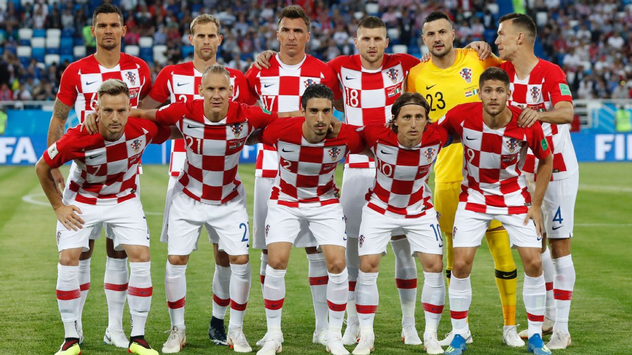 Croacia jugará la con su uniforme cuadros y rojos - ESPN