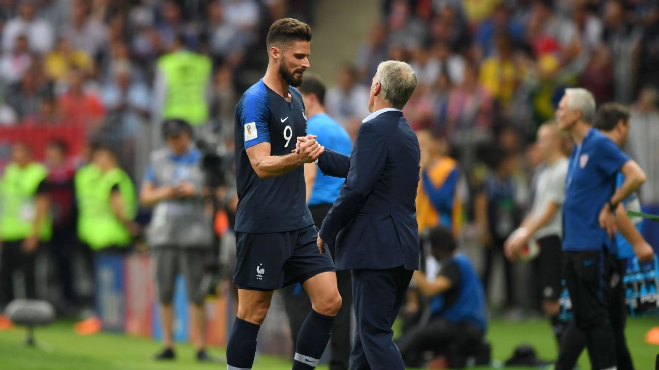 França campeã: Camisa 9, Giroud se despede da Copa sem dar um