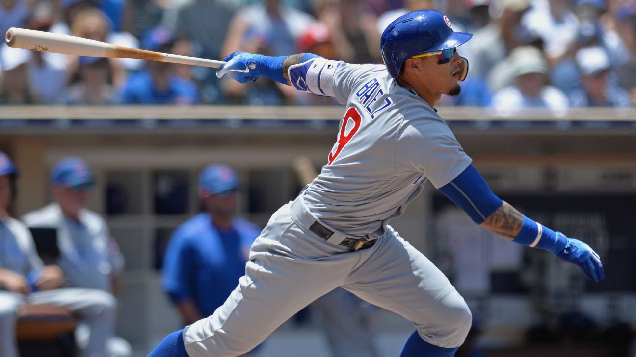 Javier Baez, Anthony Rizzo lead surging Chicago Cubs past San Diego Padres  