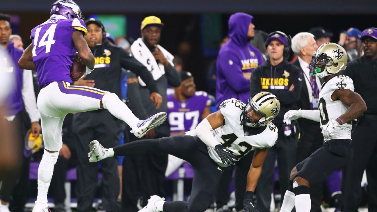 WATCH: Vikings' Stefon Diggs catches game-winning touchdown against Saints  – The Denver Post