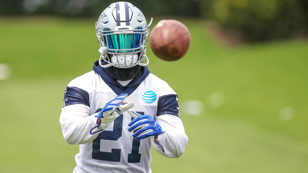 Look: Is Ezekiel Elliott's visor the coolest Cowboys helmet ever?