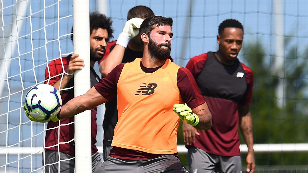 Alisson Becker of Brazil poses during the official FIFA World Cup News  Photo - Getty Images