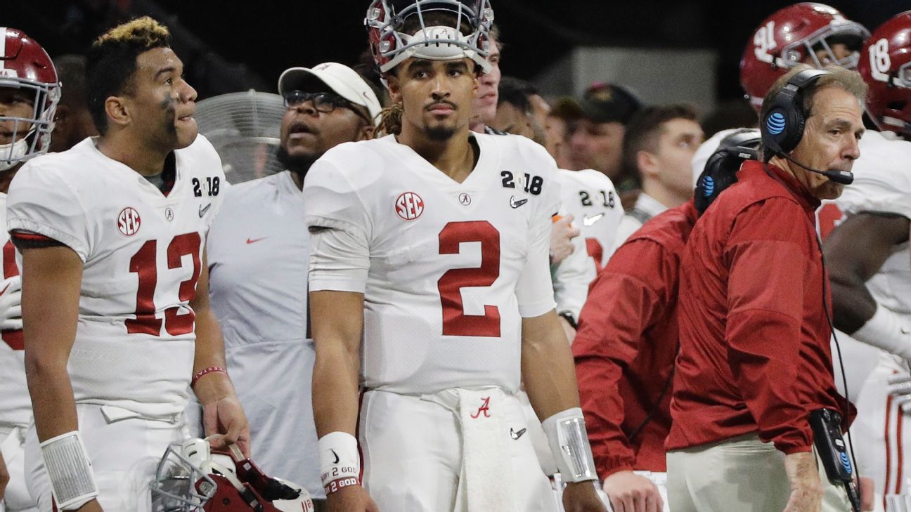 David Cone on X: Jalen Hurts is the first Alabama quarterback to