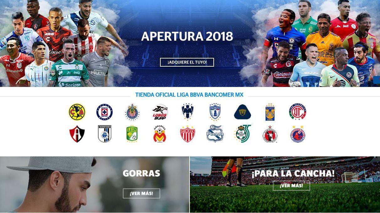 Liga MX lanza tienda virtual sin productos de Lobos BUAP